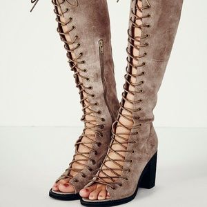 Free People Jeffrey Campbell Lace-Up Boots